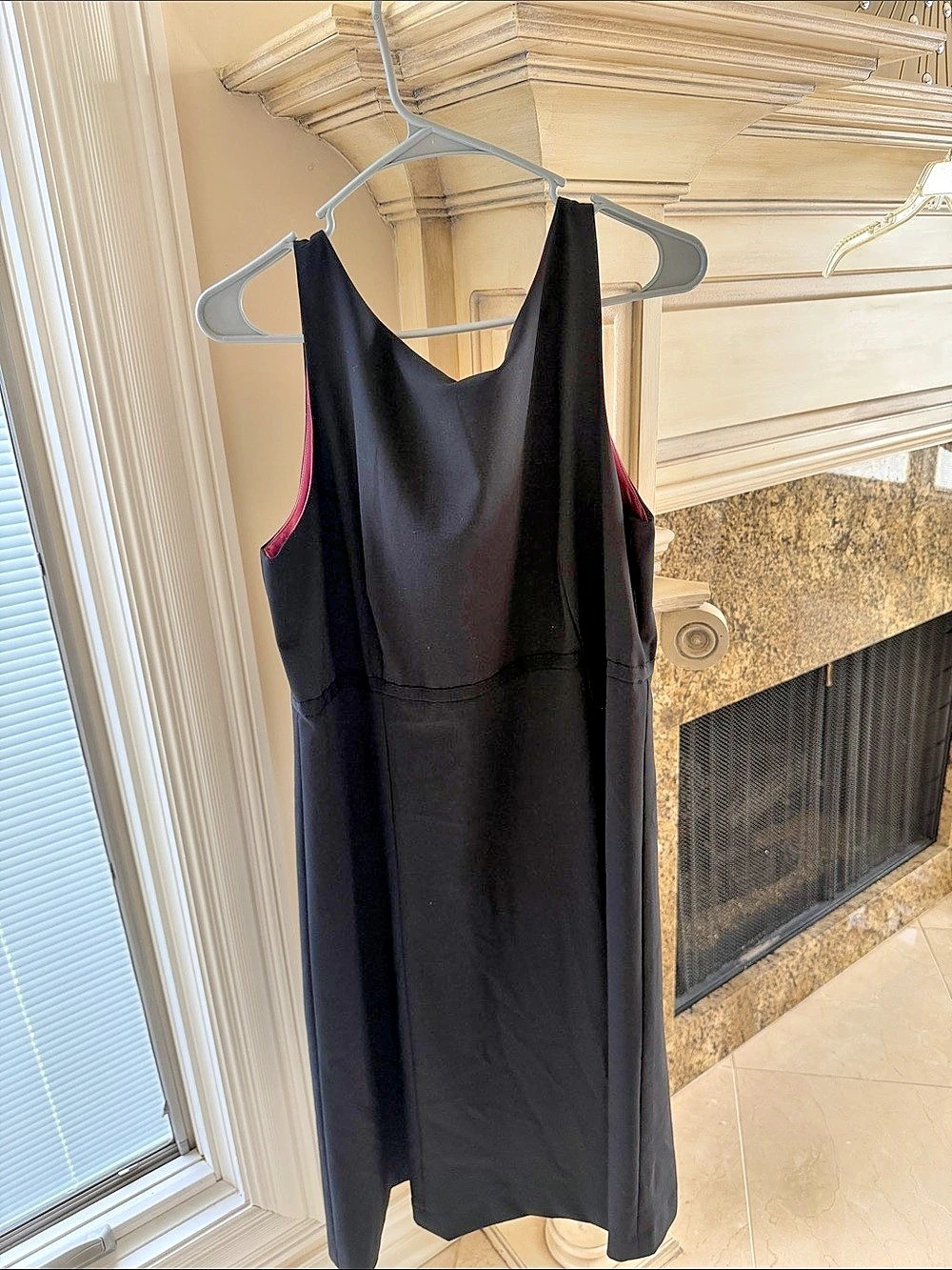 Vintage Gap Black Midi Dress Size 14 Like New